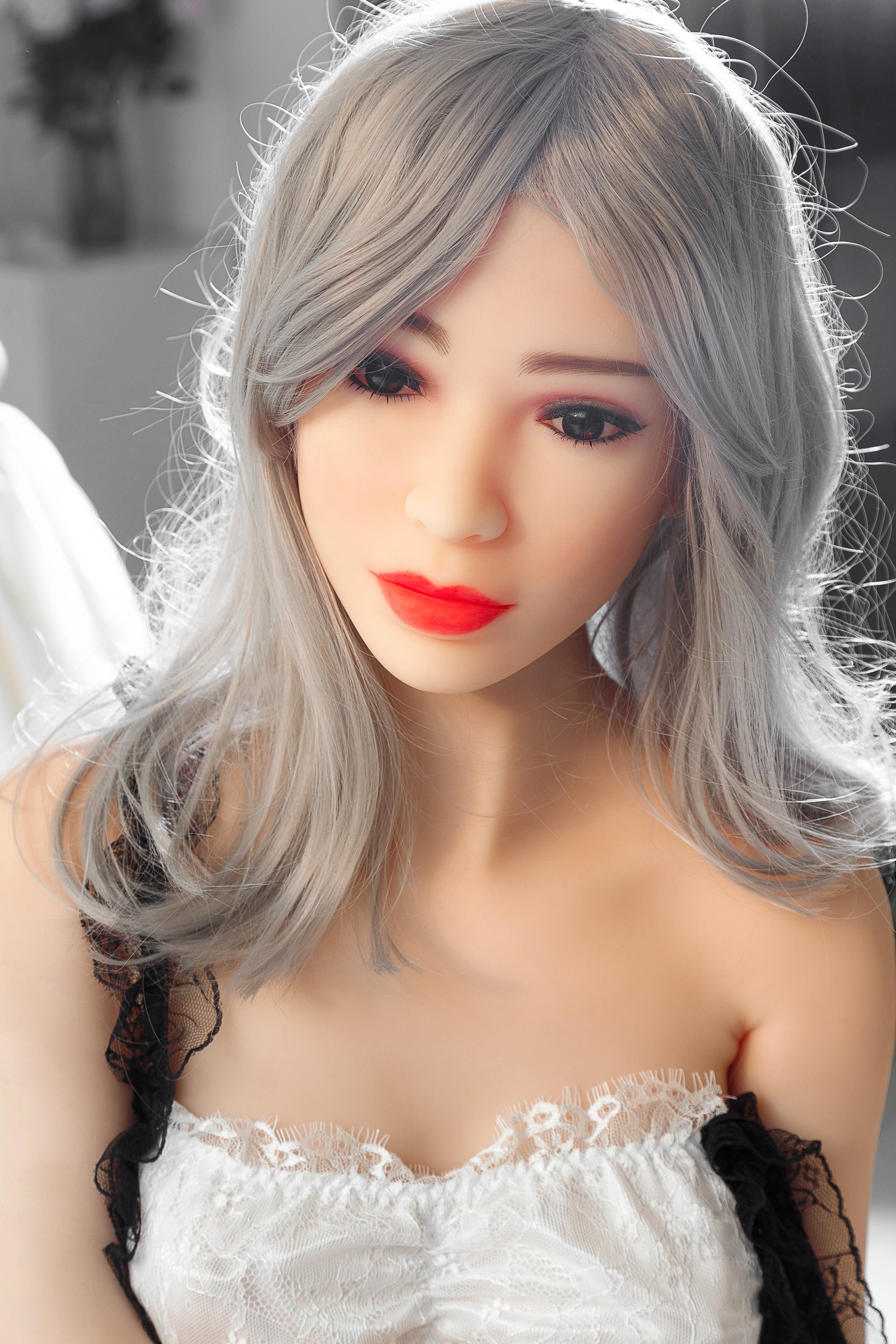 165cm small breast realistic TPE sex doll with customizable face