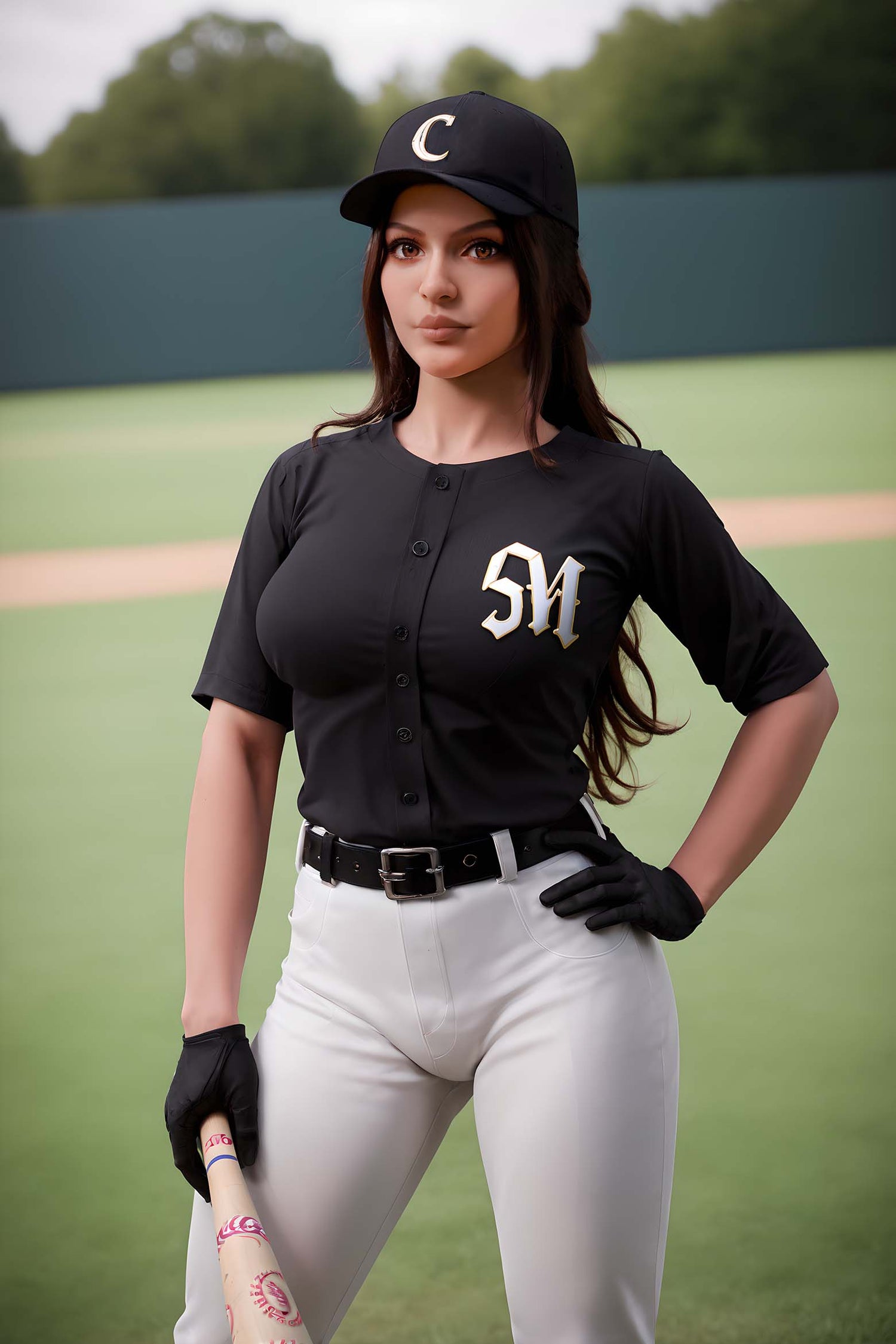 166cm G-Cup Coffee Skin Realistic TPE Love Doll Full Body Front View
