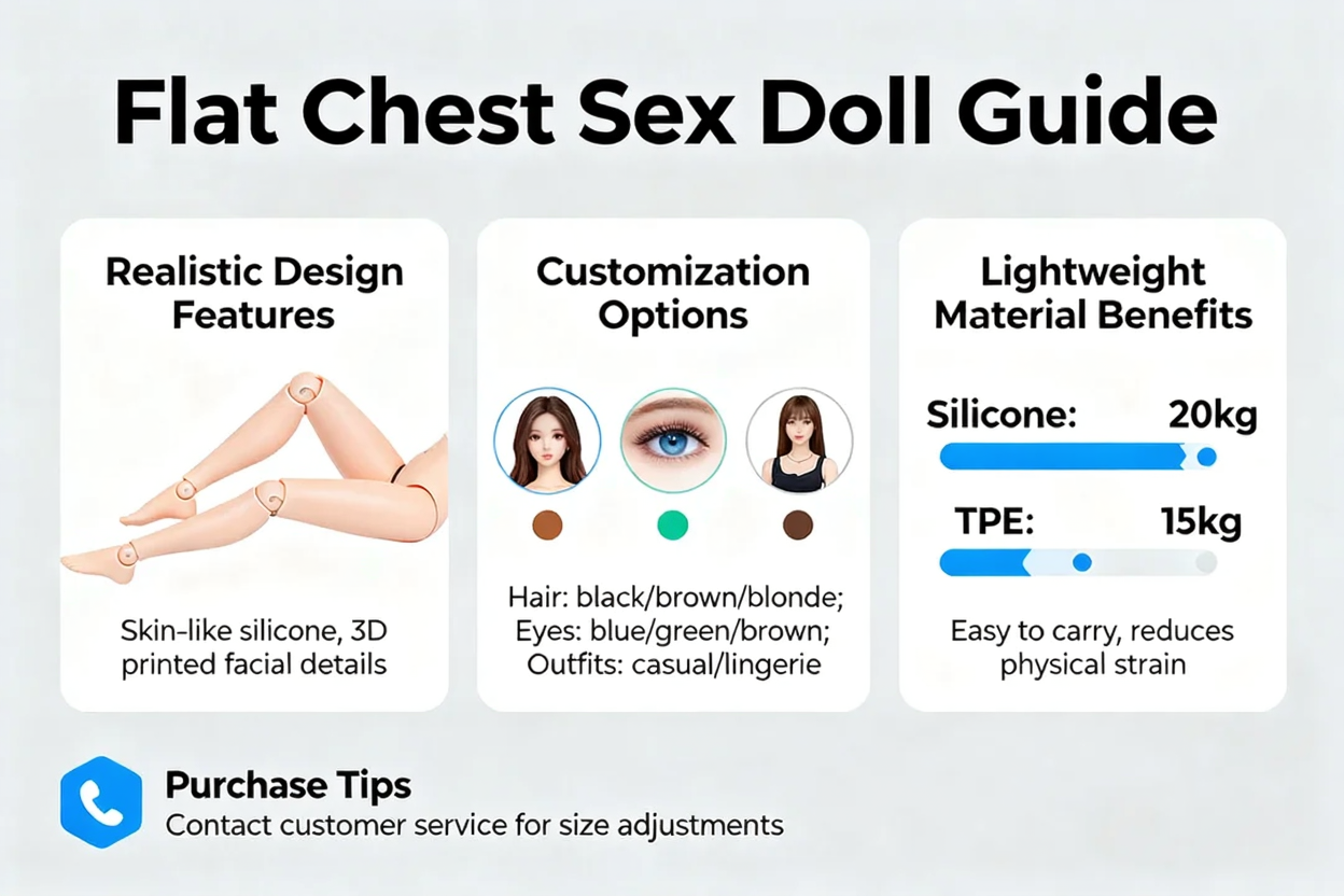 Flat Chest Sex Doll Guide – Realistic, Customizable & Lightweight Love Dolls