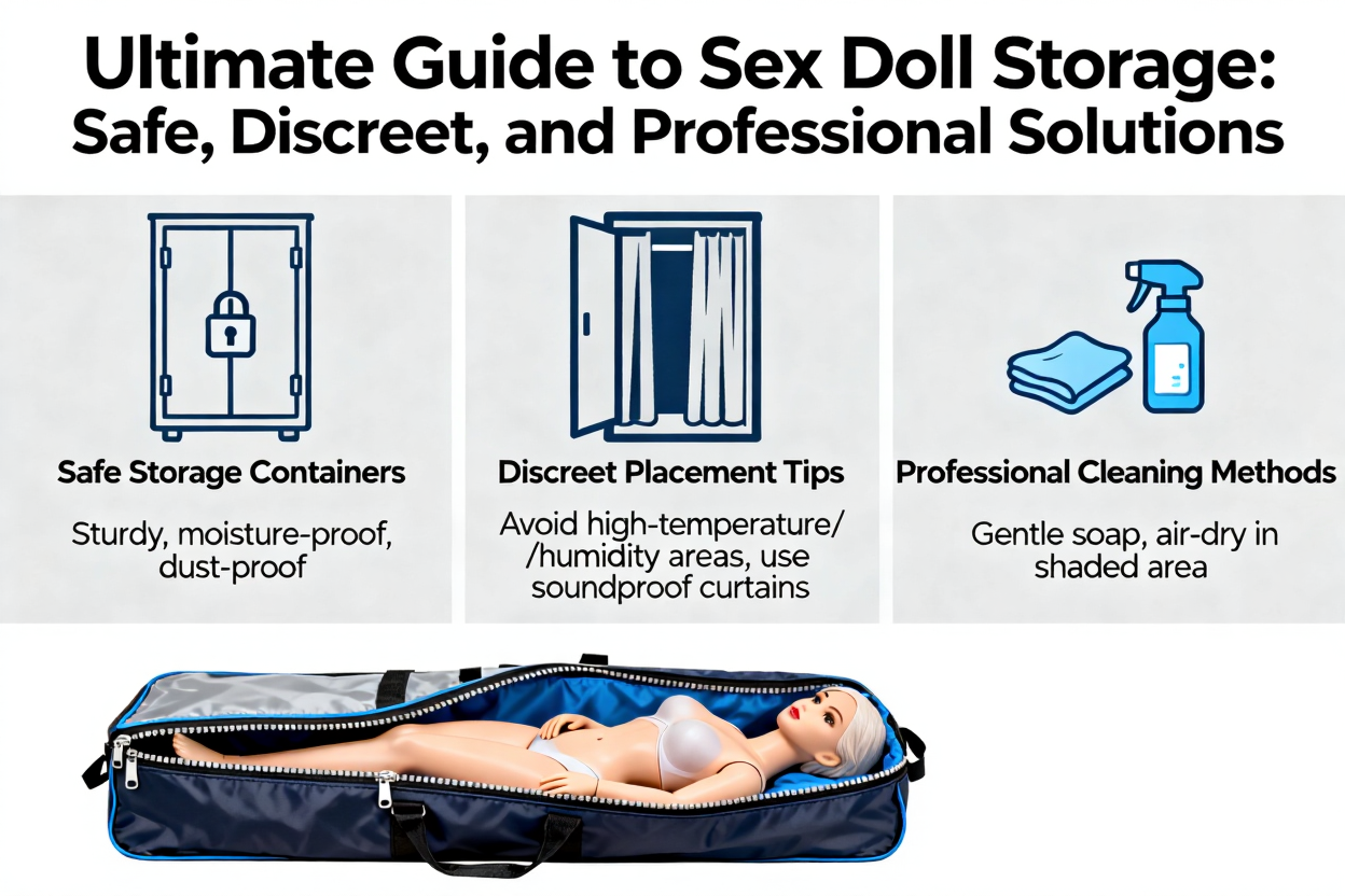 Safe and discreet sex doll storage solutions with bags, cases, and furniture