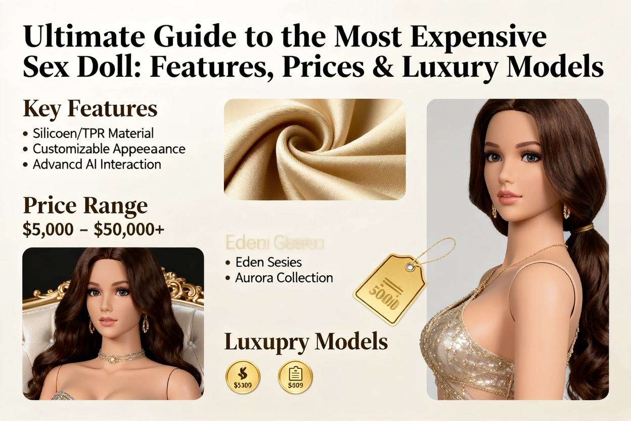 Realistic life sized sex doll with lifelike features and articulated joints