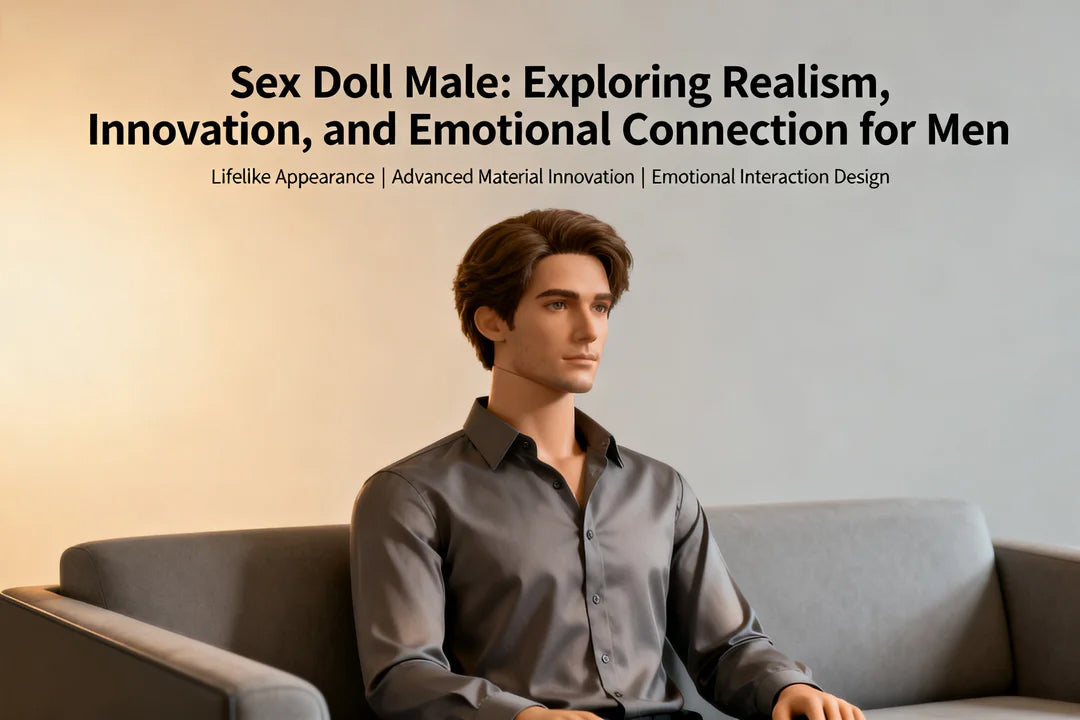 Realistic silicone sex doll male with lifelike body features and customizable design.