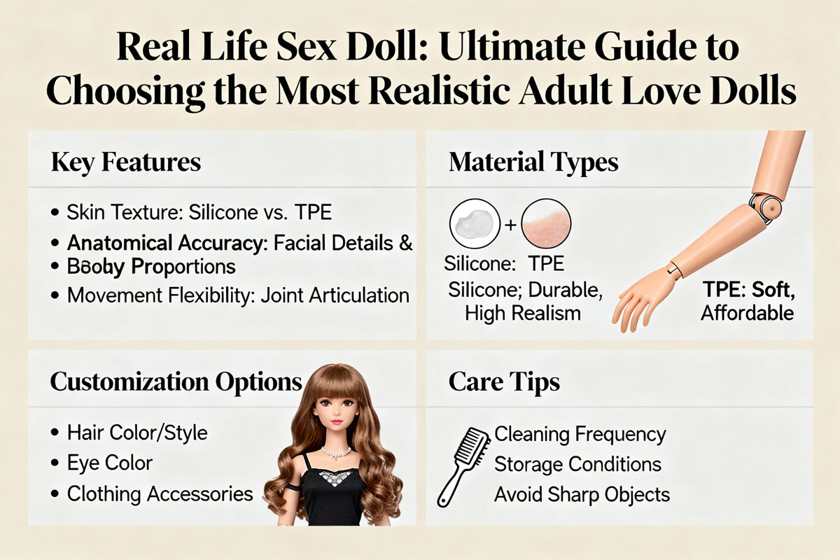Real Life Sex Doll: Ultimate Guide to Choosing the Most Realistic Adult Love Dolls