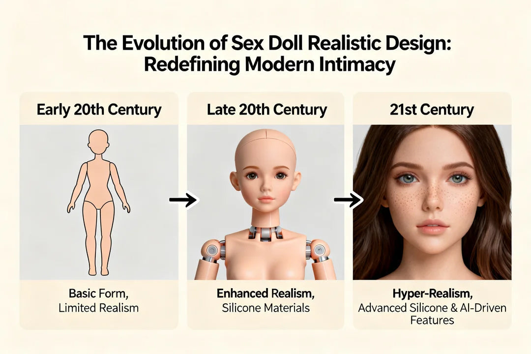 A sex doll realistic model with lifelike skin texture and human-like facial features