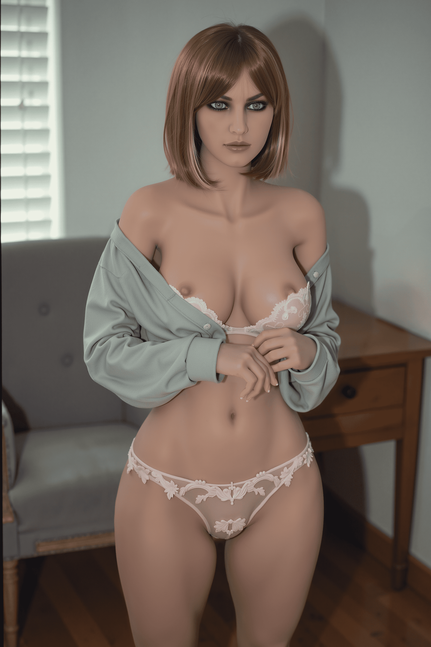 Real feel 151cm life sized sex doll front view
