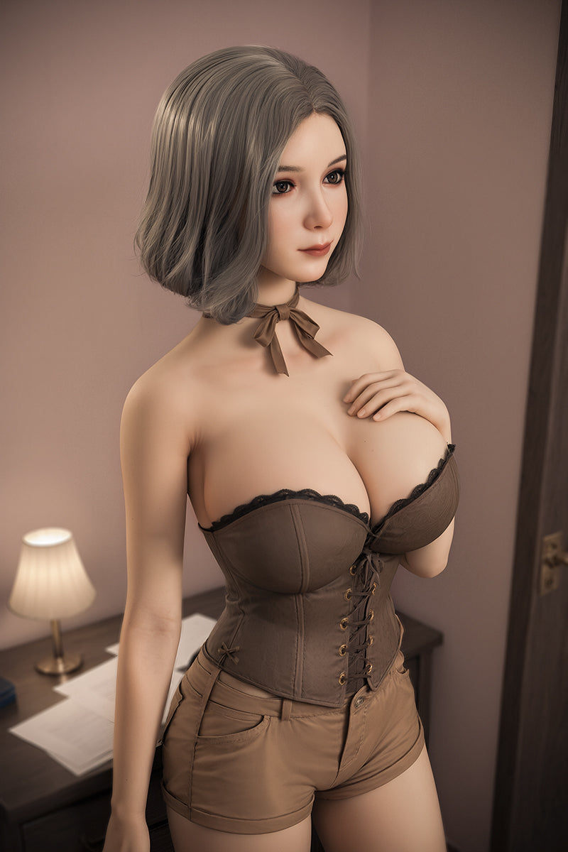 153cm Realistic Busty Love Doll – Premium TPE Body & Silicone Head, White Skin, Curvy Companion