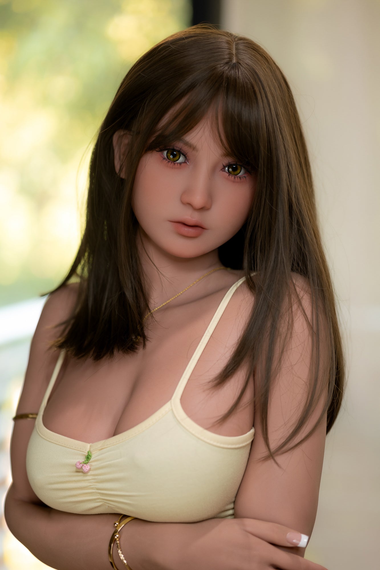  Realistic 166cm G-Cup Blonde TPE Love Doll Full Body View