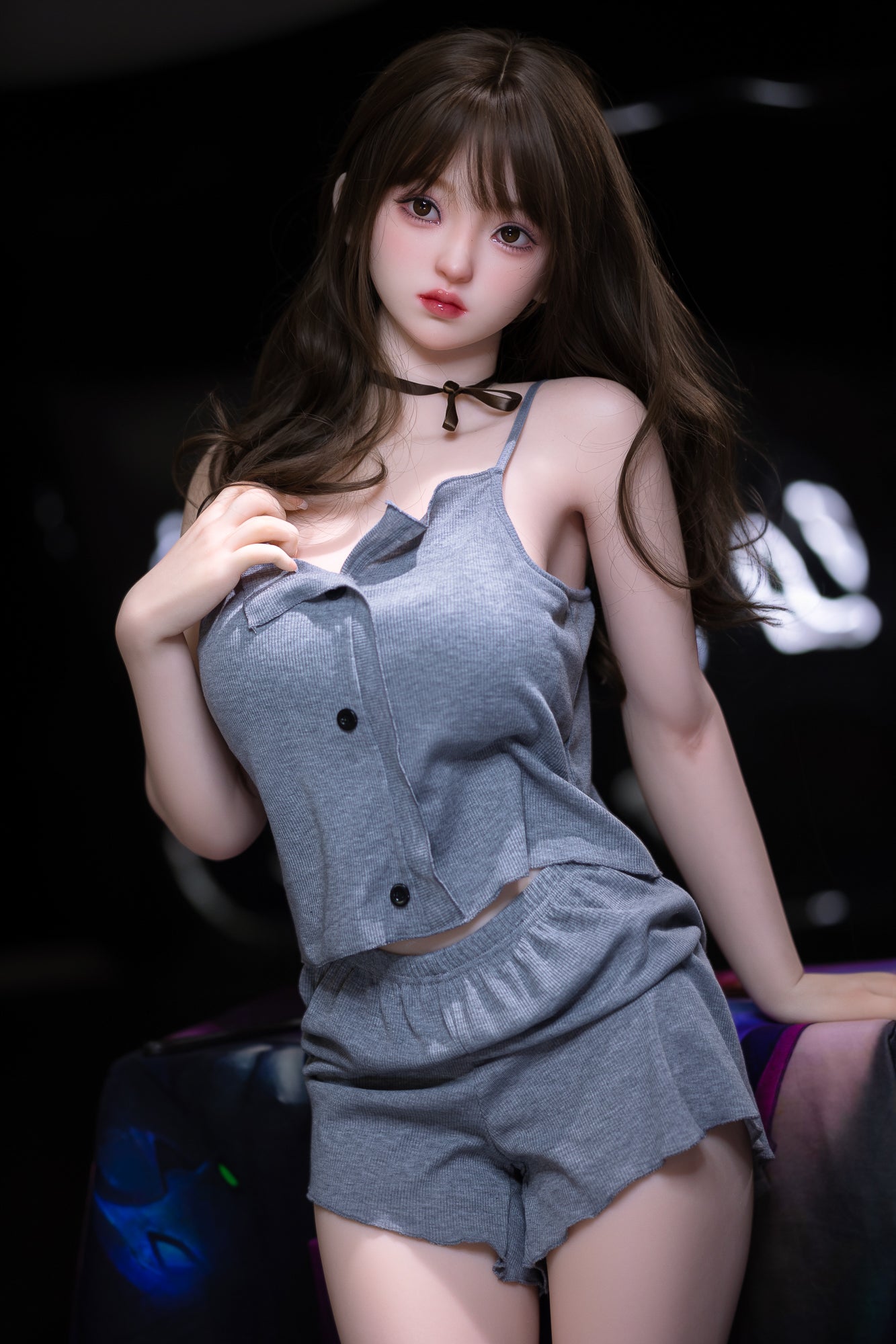 Realistic 157cm TPE curvy sex doll with medium breasts