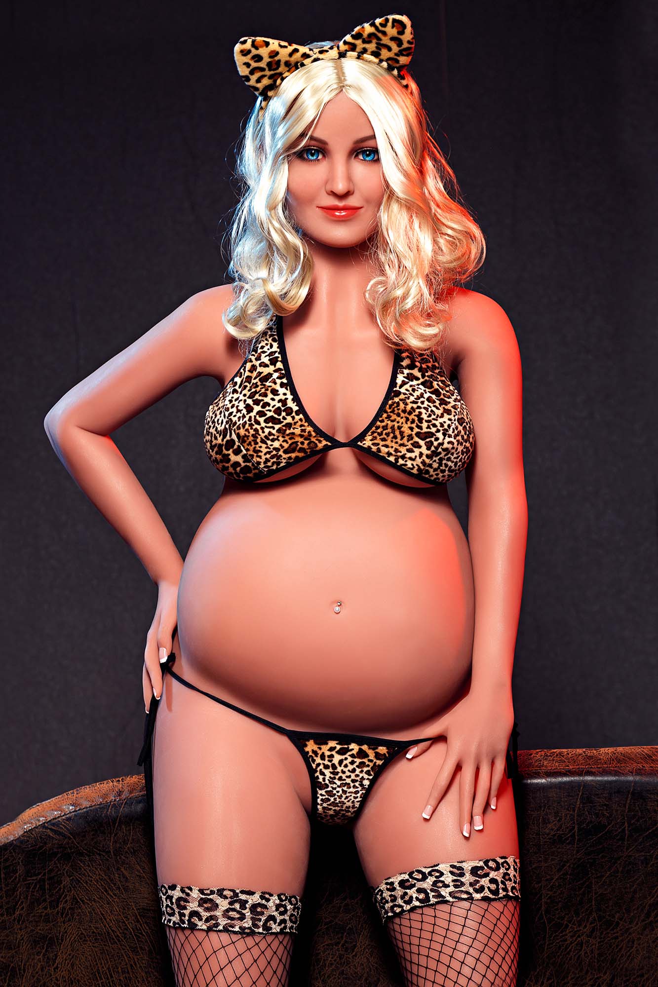 158cm Realistic Pregnant Sex Doll – Customizable TPE Love Doll for Men