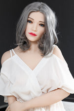 165cm Asian TPE sex doll with red hair and D-cup bust