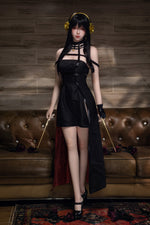 158cm lifelike TPE sex doll with realistic curves and brown eyes
