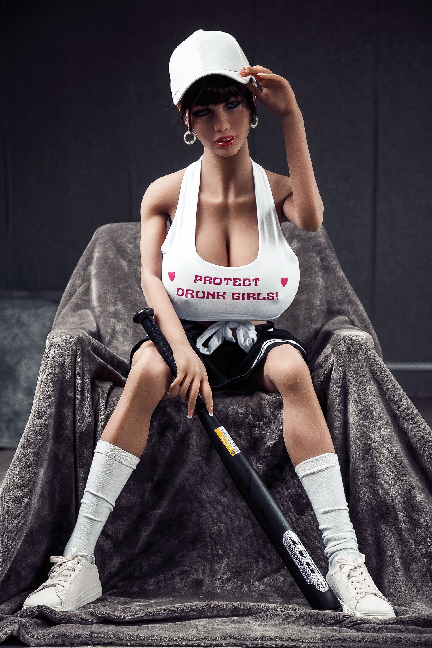 Realistic 150cm muscle girl sex doll with defined TPE muscles