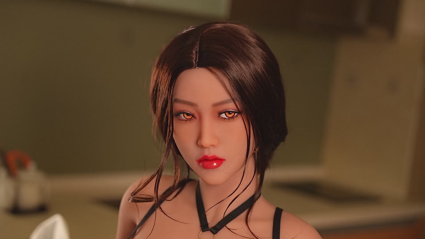 Detailed video of 150cm muscle TPE real sexy doll with customization showcase